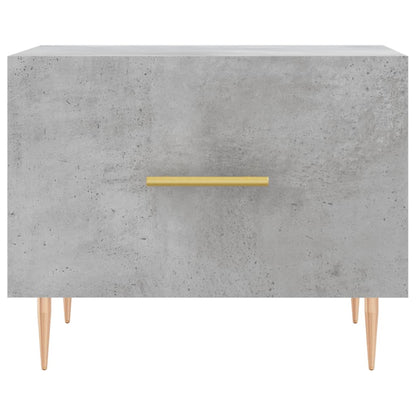 Coffee Table Concrete Grey 50x50x40 cm Engineered Wood