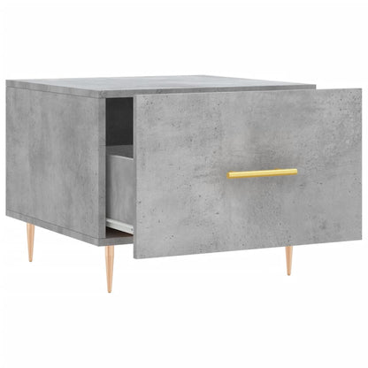 Coffee Table Concrete Grey 50x50x40 cm Engineered Wood