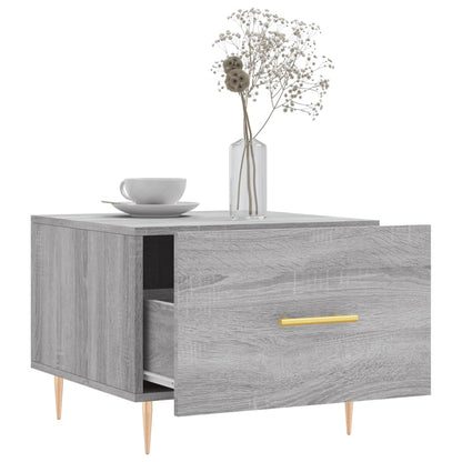 Coffee Table Grey Sonoma 50x50x40 cm Engineered Wood