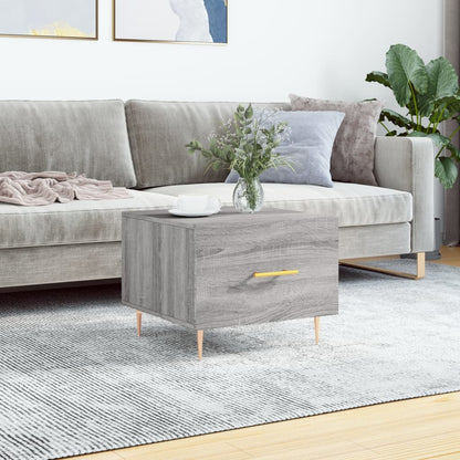 Coffee Table Grey Sonoma 50x50x40 cm Engineered Wood