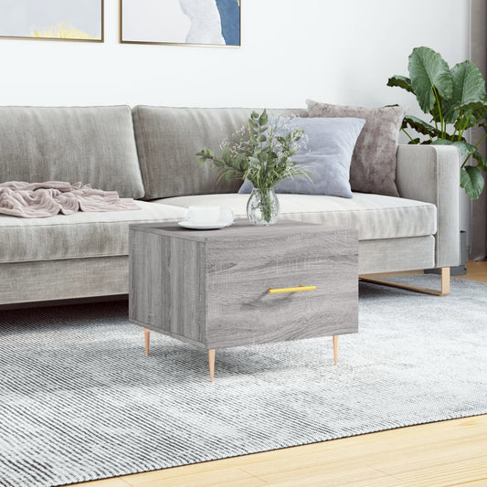 Coffee Table Grey Sonoma 50x50x40 cm Engineered Wood