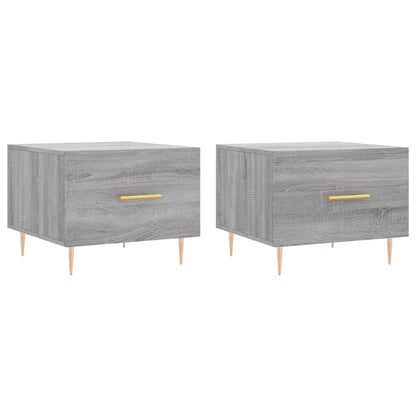 Coffee Tables 2 pcs Grey Sonoma 50x50x40 cm Engineered Wood