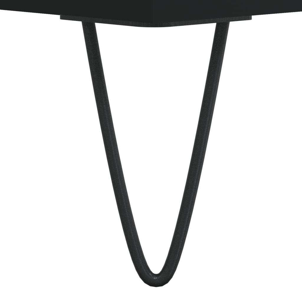 Coffee Table Black 50x50x40 cm Engineered Wood