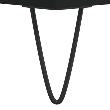 Coffee Table Black 50x50x40 cm Engineered Wood