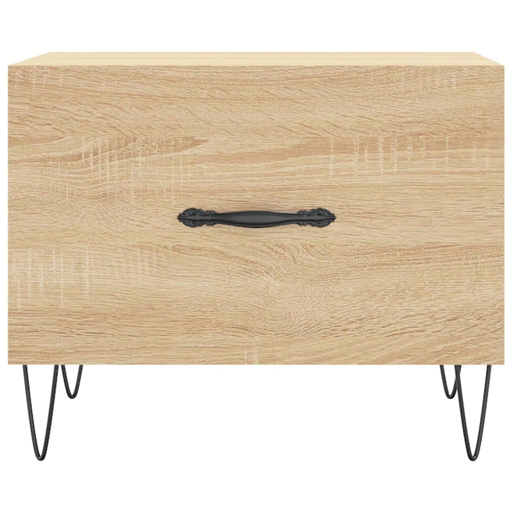 Coffee Table Sonoma Oak 50x50x40 cm Engineered Wood