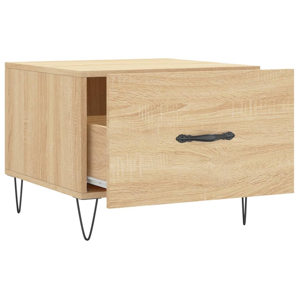 Coffee Table Sonoma Oak 50x50x40 cm Engineered Wood