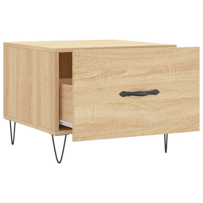 Coffee Table Sonoma Oak 50x50x40 cm Engineered Wood