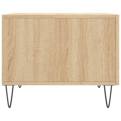 Coffee Table Sonoma Oak 50x50x40 cm Engineered Wood