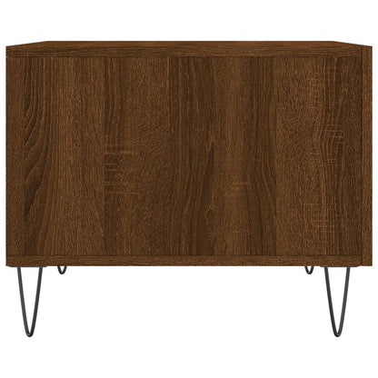 Coffee Table Brown Oak 50x50x40 cm Engineered Wood