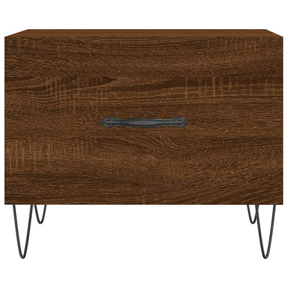 Coffee Tables 2 pcs Brown Oak 50x50x40 cm Engineered Wood