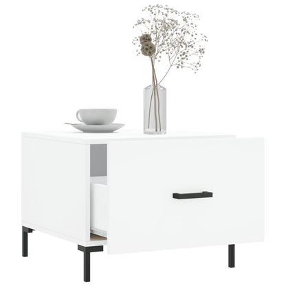 Coffee Tables 2 pcs White 50x50x40 cm Engineered Wood