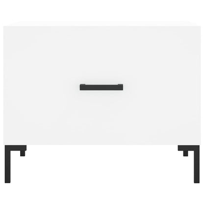 Coffee Tables 2 pcs White 50x50x40 cm Engineered Wood