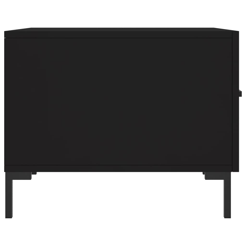 Coffee Table Black 50x50x40 cm Engineered Wood