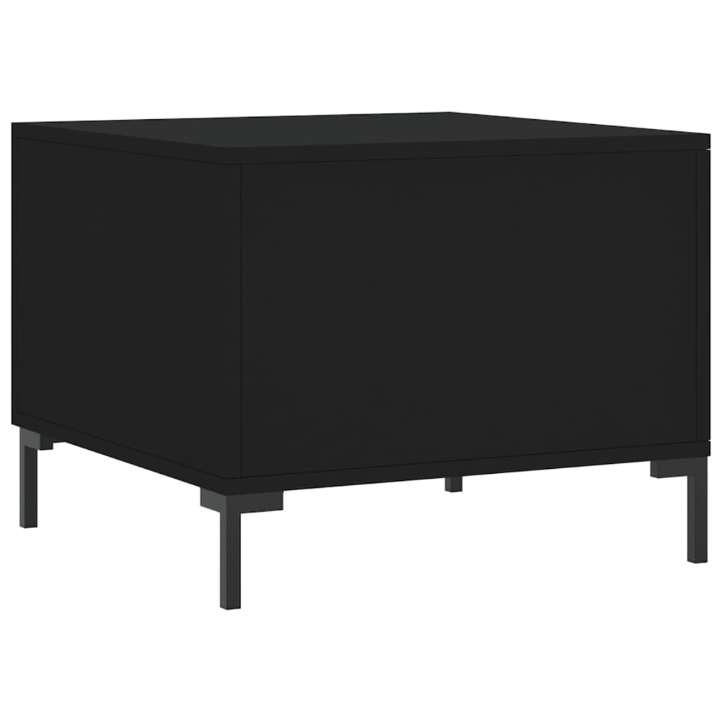 Coffee Table Black 50x50x40 cm Engineered Wood