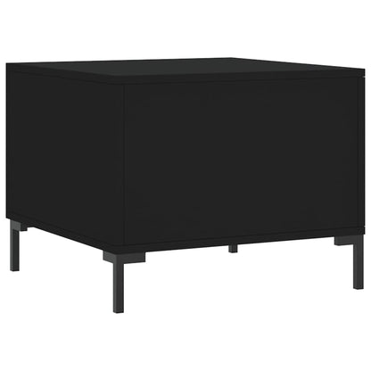 Coffee Table Black 50x50x40 cm Engineered Wood