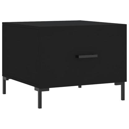 Coffee Tables 2 pcs Black 50x50x40 cm Engineered Wood