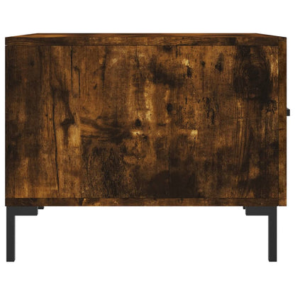 Coffee Table Smoked Oak 50x50x40 cm Engineered Wood