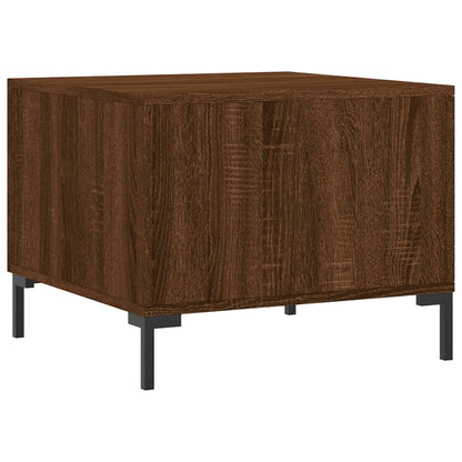 Coffee Table Brown Oak 50x50x40 cm Engineered Wood