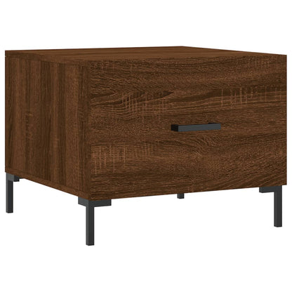 Coffee Tables 2 pcs Brown Oak 50x50x40 cm Engineered Wood