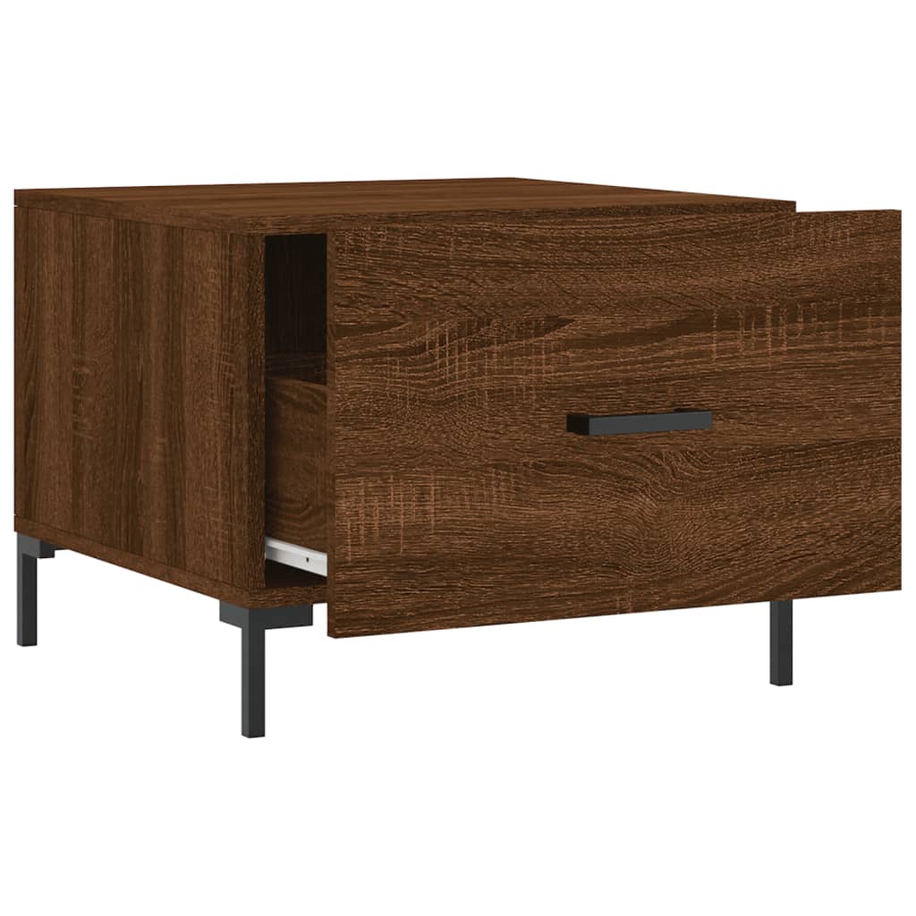 Coffee Tables 2 pcs Brown Oak 50x50x40 cm Engineered Wood