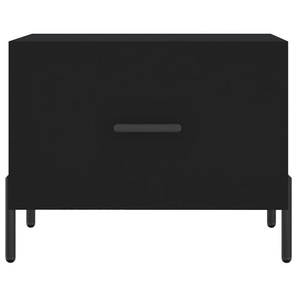 Coffee Table Black 50x50x40 cm Engineered Wood