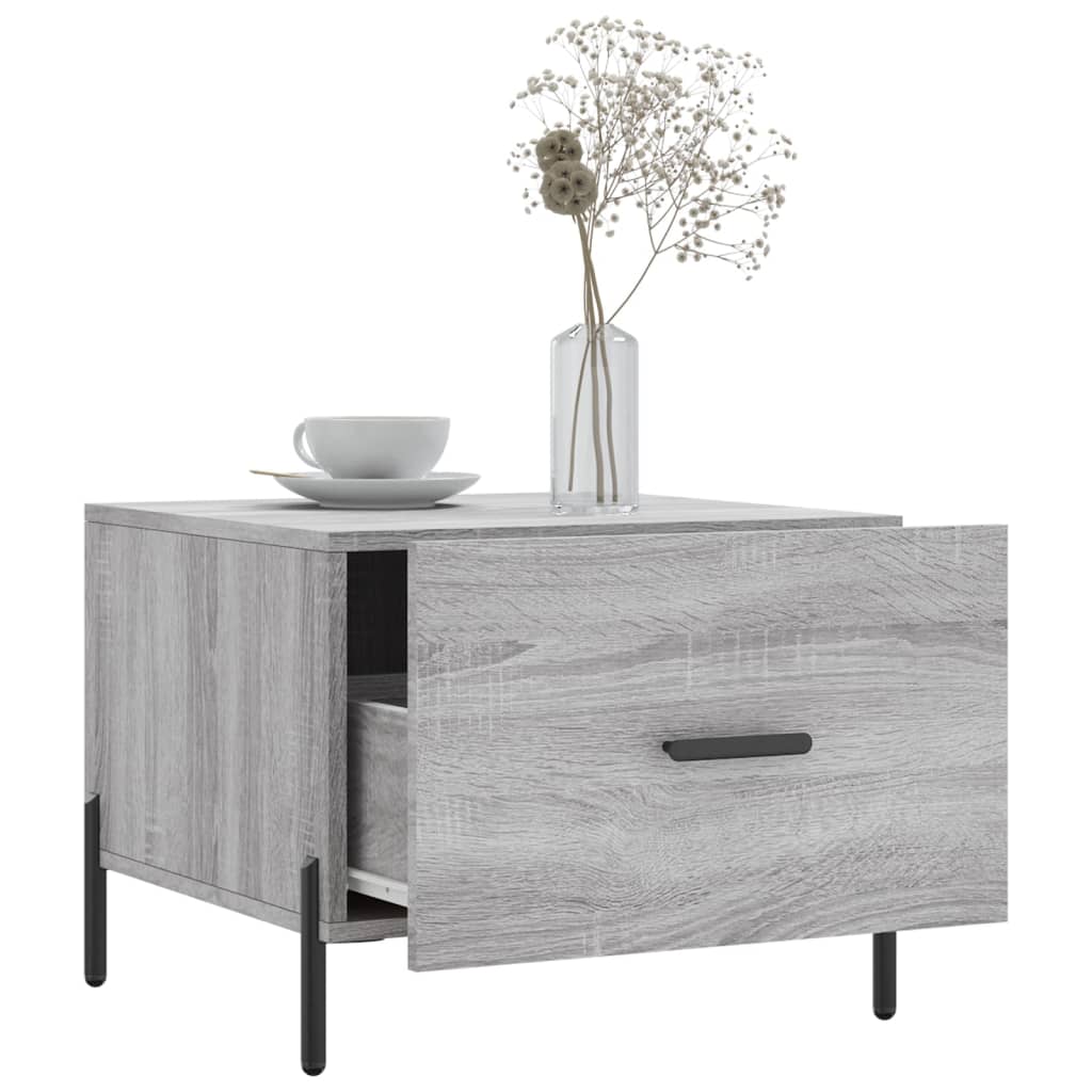 Coffee Table Grey Sonoma 50x50x40 cm Engineered Wood
