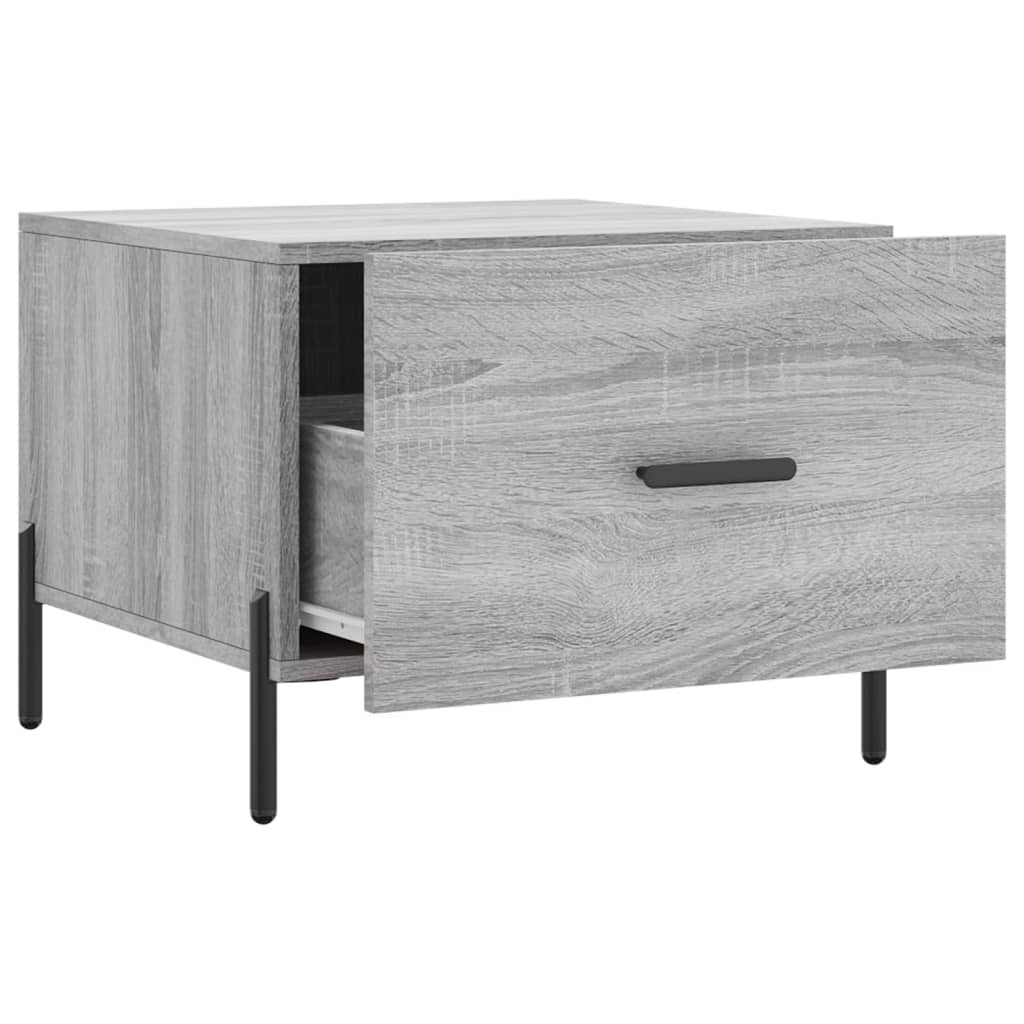 Coffee Table Grey Sonoma 50x50x40 cm Engineered Wood