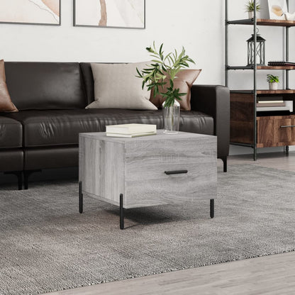 Coffee Table Grey Sonoma 50x50x40 cm Engineered Wood