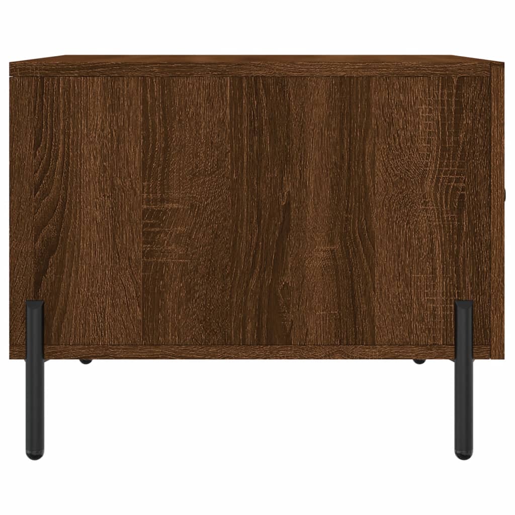 Coffee Table Brown Oak 50x50x40 cm Engineered Wood