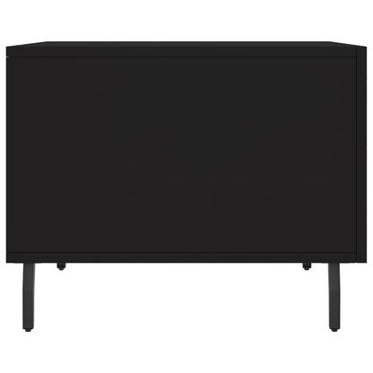 Coffee Table Black 50x50x40 cm Engineered Wood
