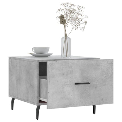 Coffee Tables 2 pcs Concrete Grey 50x50x40 cm Engineered Wood