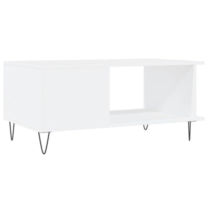 Coffee Table White 90x50x40 cm Engineered Wood