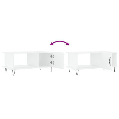 Coffee Table White 90x50x40 cm Engineered Wood