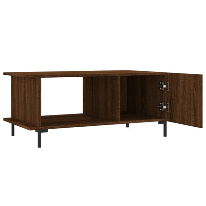 Coffee Table Brown Oak 90x50x40 cm Engineered Wood