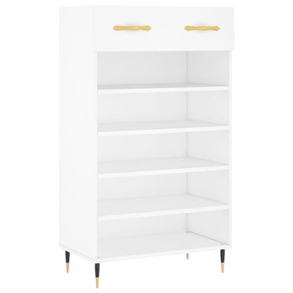 Shoe Cabinet White 60x35x105 cm Engineered Wood