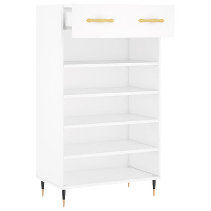 Shoe Cabinet White 60x35x105 cm Engineered Wood