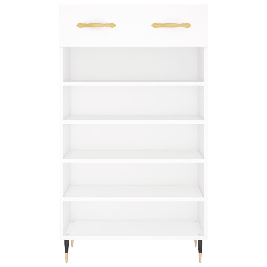 Shoe Cabinet White 60x35x105 cm Engineered Wood