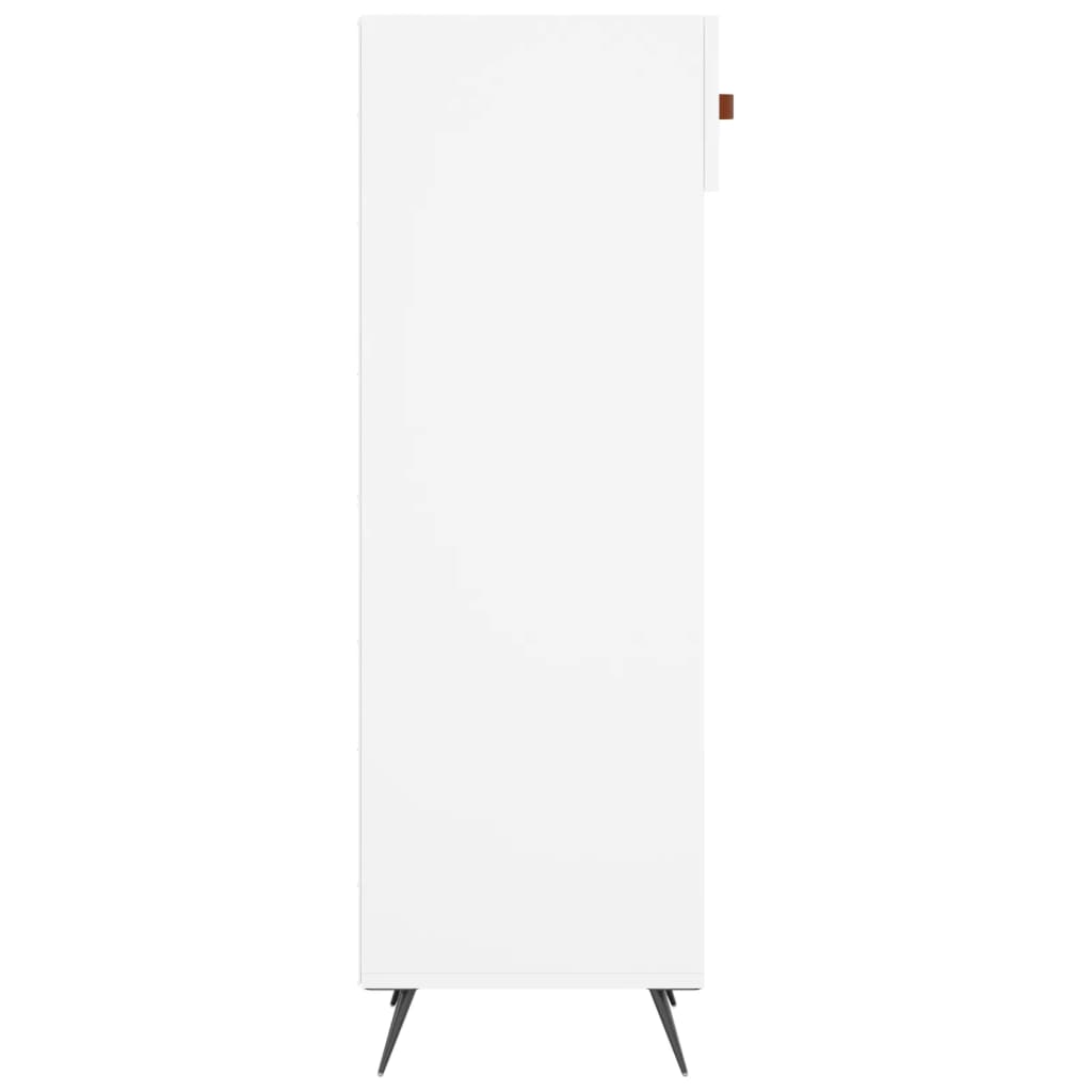 Shoe Cabinet White 30x35x105 cm Engineered Wood