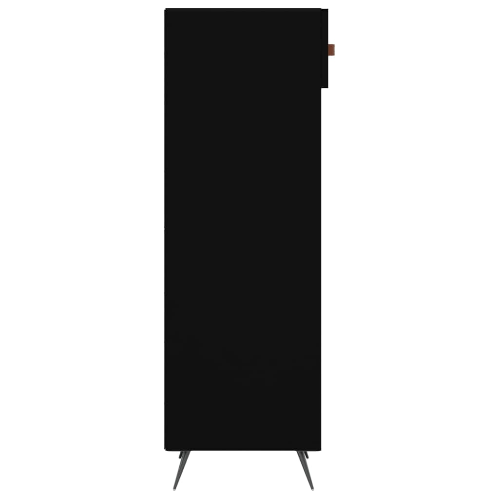Shoe Cabinet Black 30x35x105 cm Engineered Wood