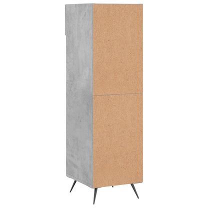 Shoe Cabinet Concrete Grey 30x35x105 cm Engineered Wood