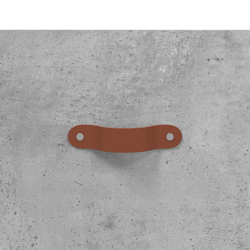 Shoe Cabinet Concrete Grey 30x35x105 cm Engineered Wood