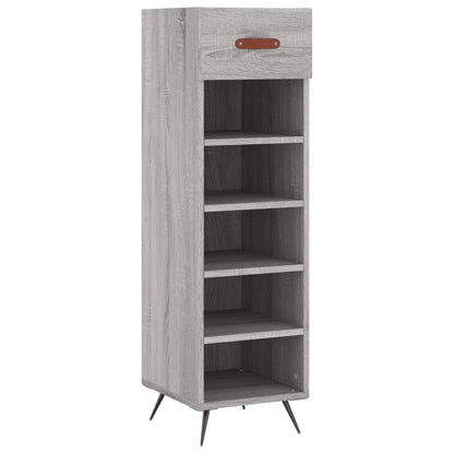 Shoe Cabinet Grey Sonoma 30x35x105 cm Engineered Wood