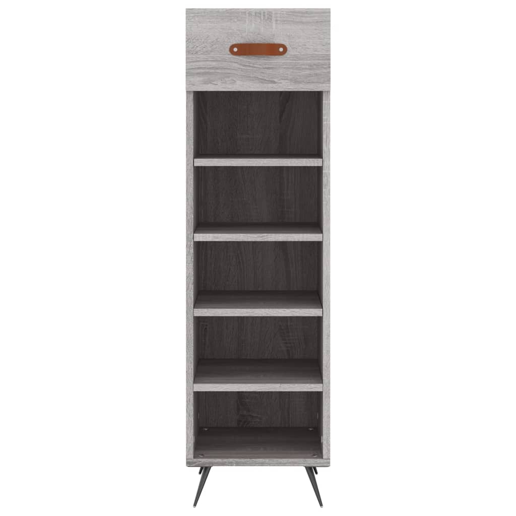 Shoe Cabinet Grey Sonoma 30x35x105 cm Engineered Wood