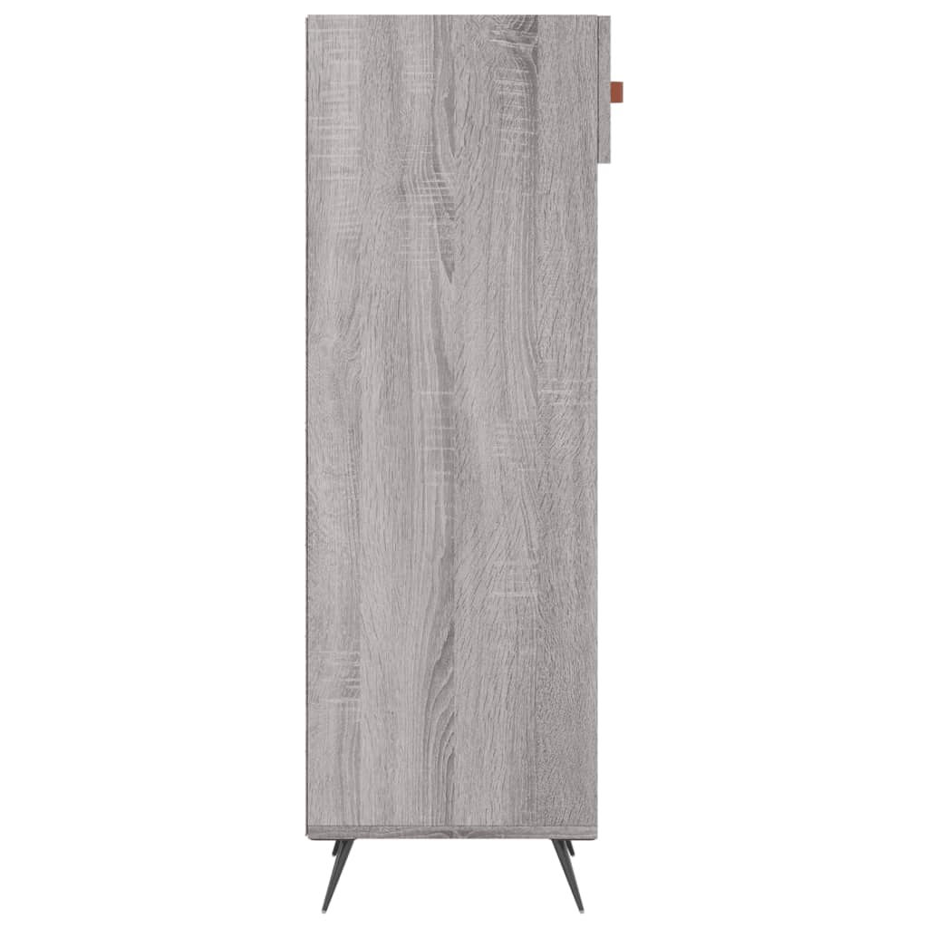 Shoe Cabinet Grey Sonoma 30x35x105 cm Engineered Wood
