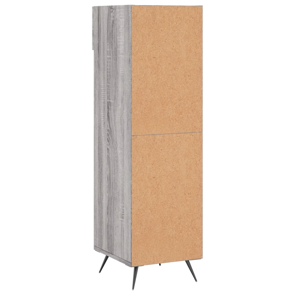 Shoe Cabinet Grey Sonoma 30x35x105 cm Engineered Wood