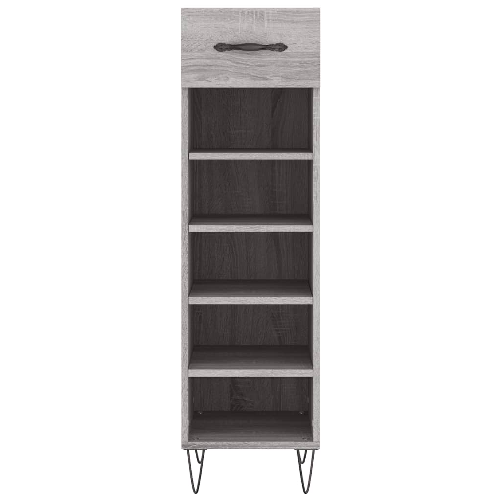 Shoe Cabinet Grey Sonoma 30x35x105 cm Engineered Wood