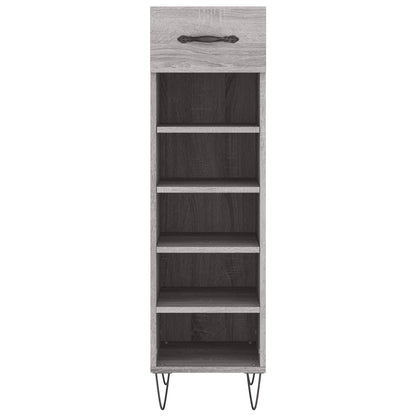 Shoe Cabinet Grey Sonoma 30x35x105 cm Engineered Wood