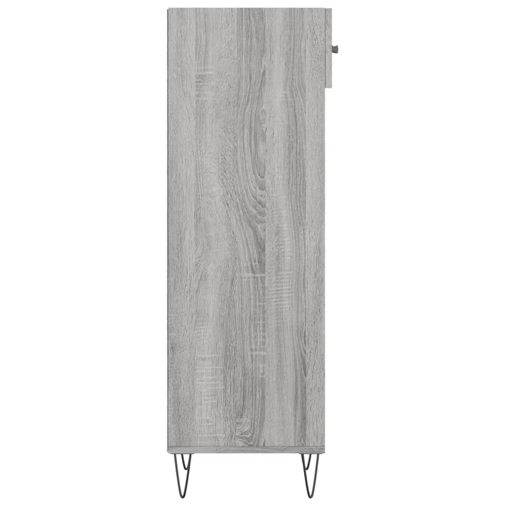 Shoe Cabinet Grey Sonoma 30x35x105 cm Engineered Wood