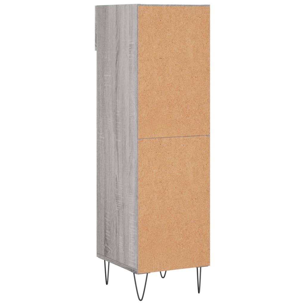Shoe Cabinet Grey Sonoma 30x35x105 cm Engineered Wood