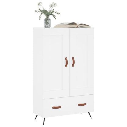 Highboard White 69.5x31x115 cm Engineered Wood